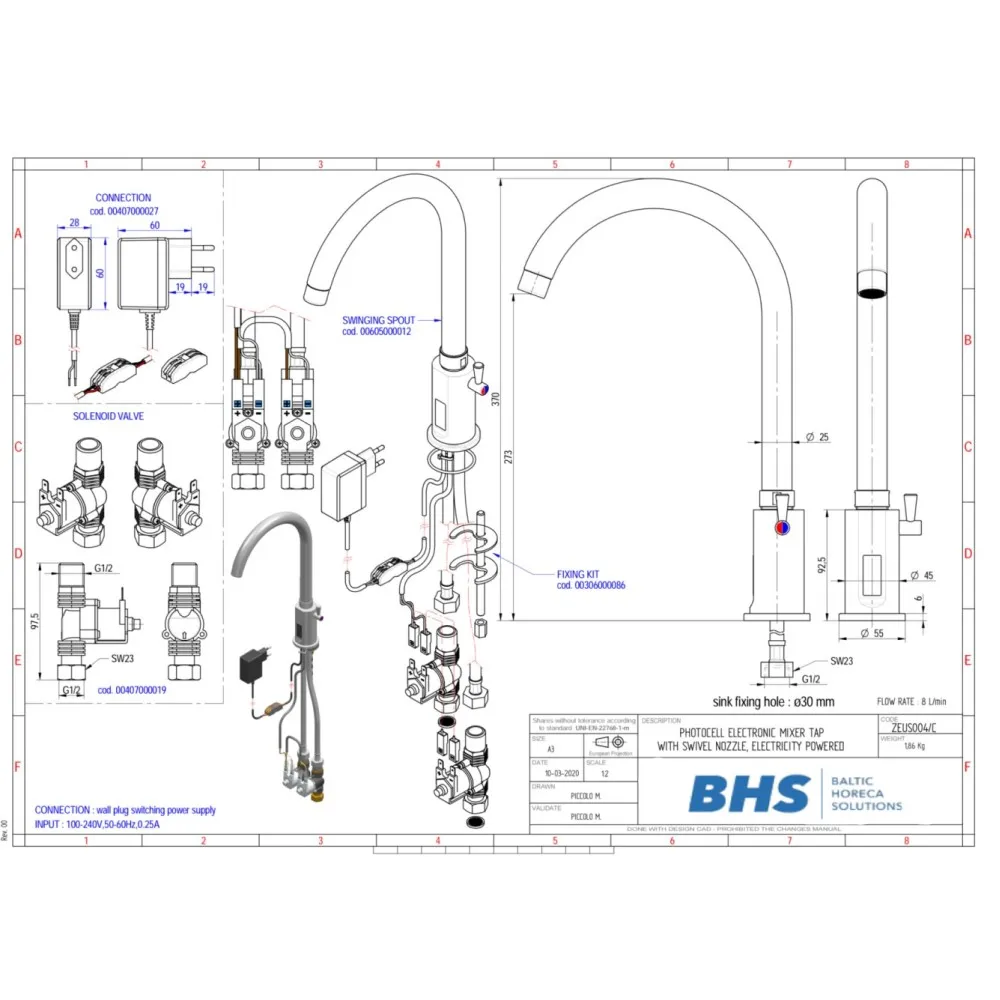 Advanced Infrared Kitchen Mixer S004/C
