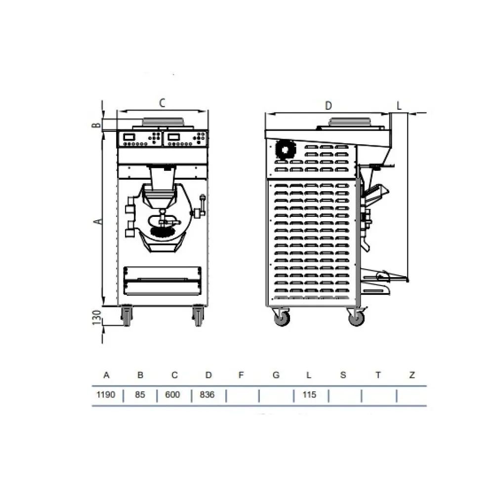 RHS15/80 Digital Gelato and Sorbet Maker