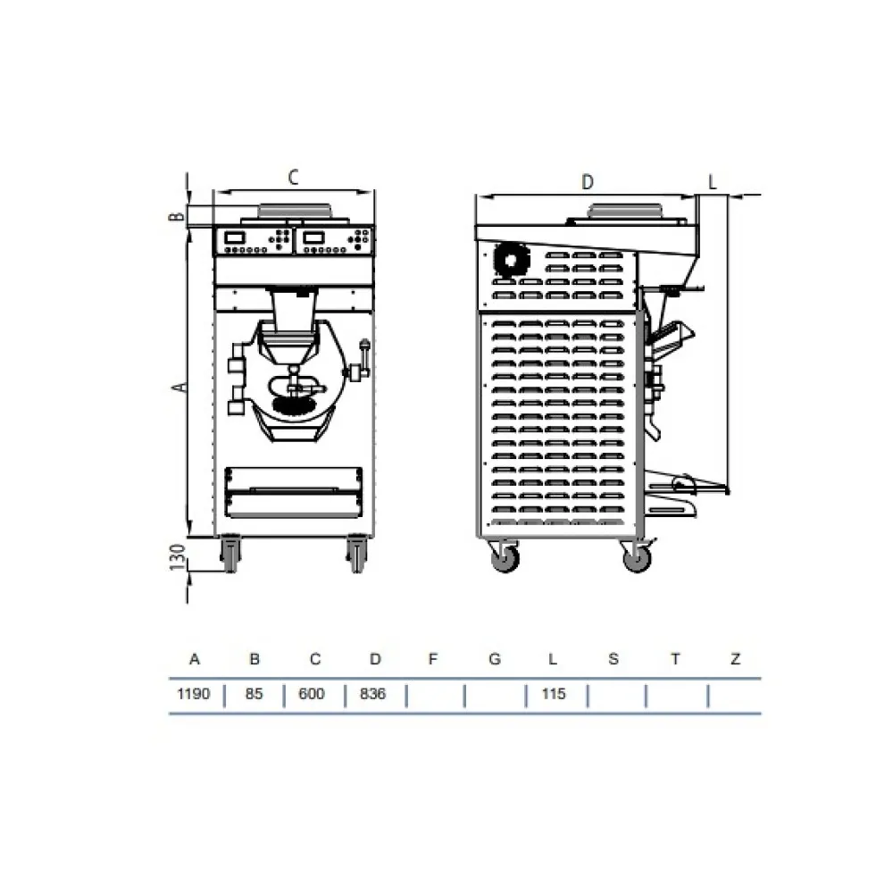Professional Ice Cream Batch Freezer RHS15/40