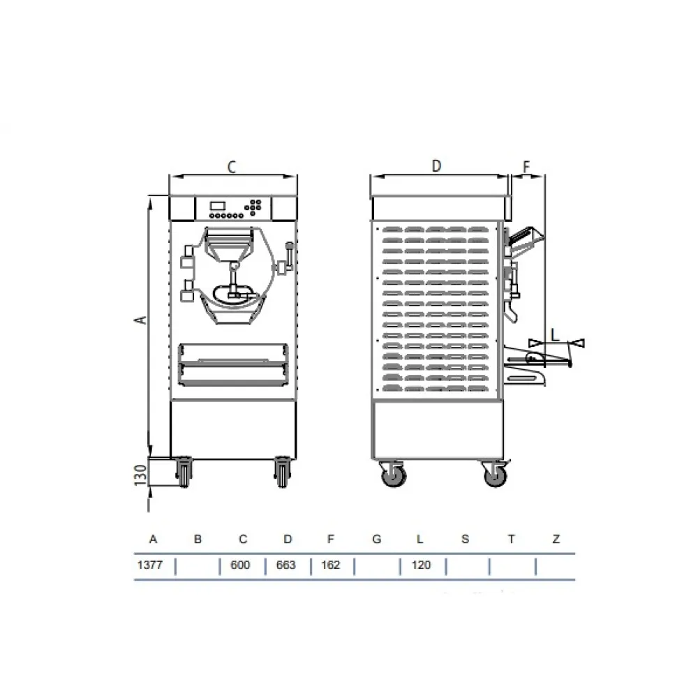 Advanced Horizontal Ice Cream Batch Freezer HBX800