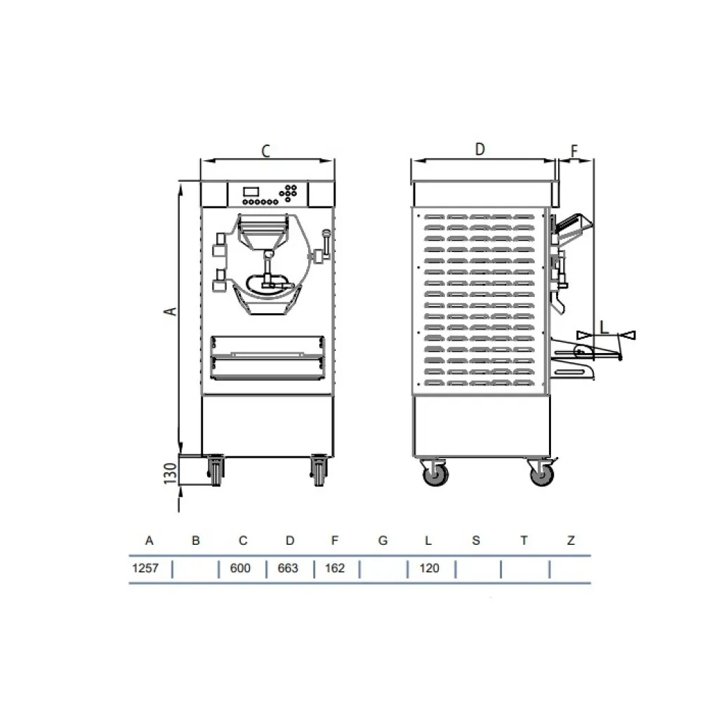 Professional Gelato Machine HSE600