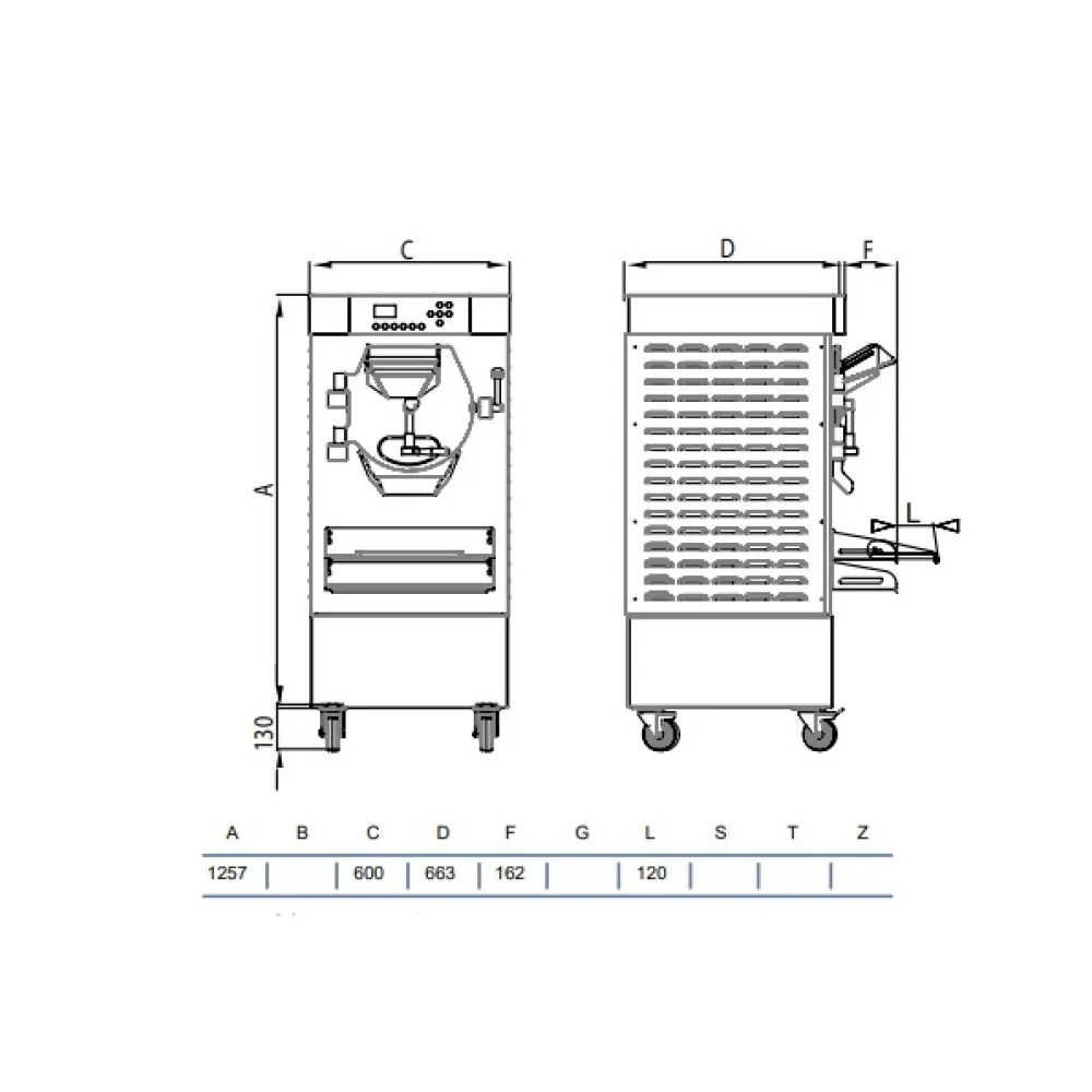 Premium Gelato Batch Freezer HSX1000
