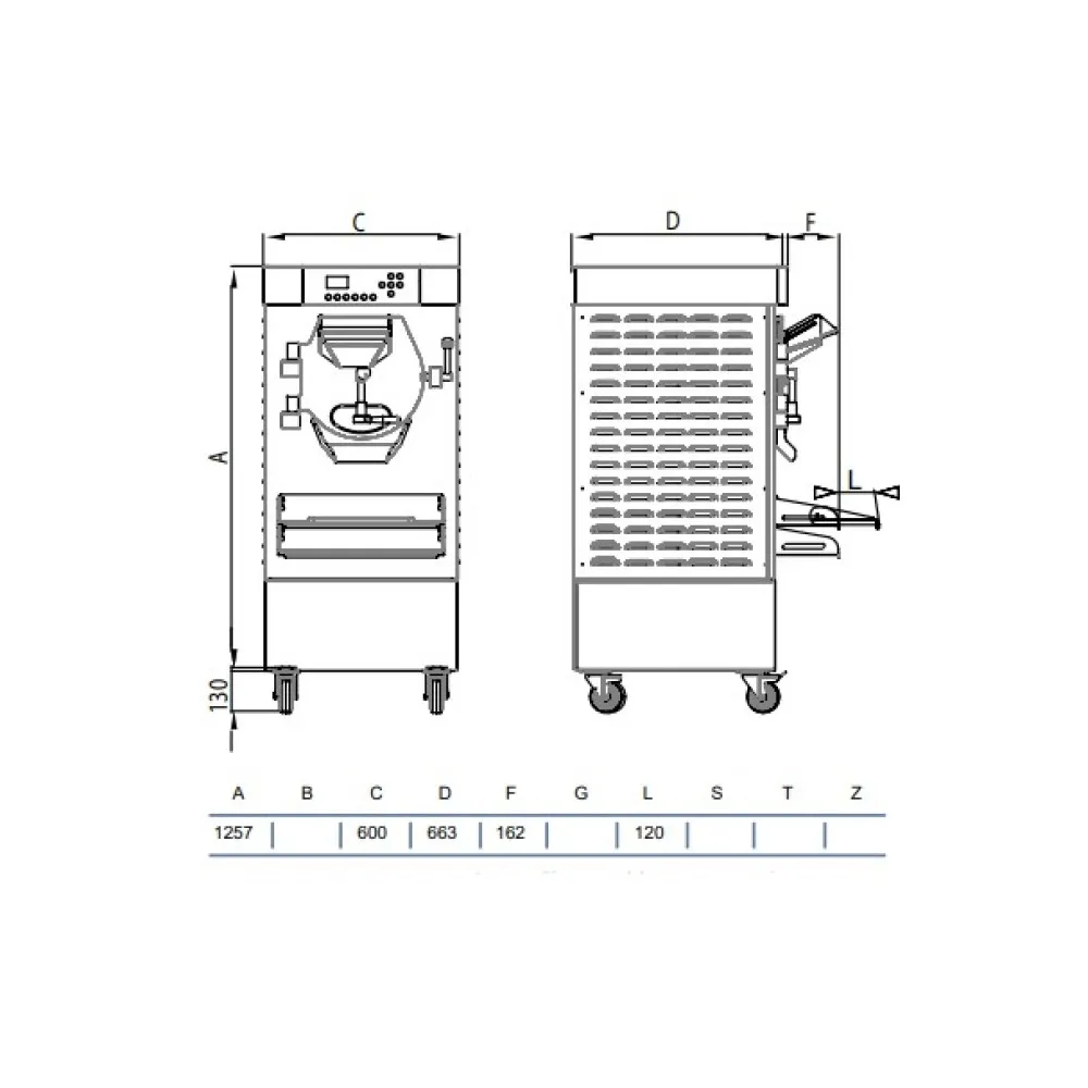 HSX800 Digital Gelato Machine