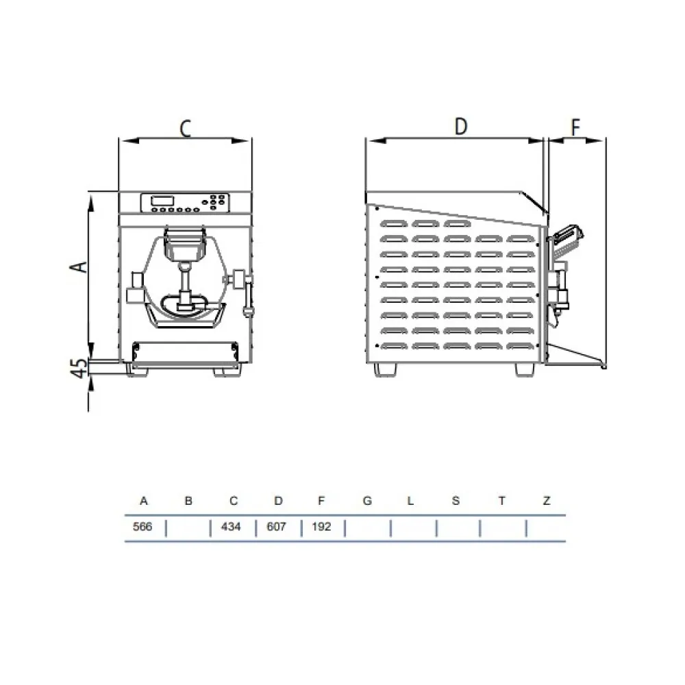 HXT200 Smart Gelato Batch Freezer