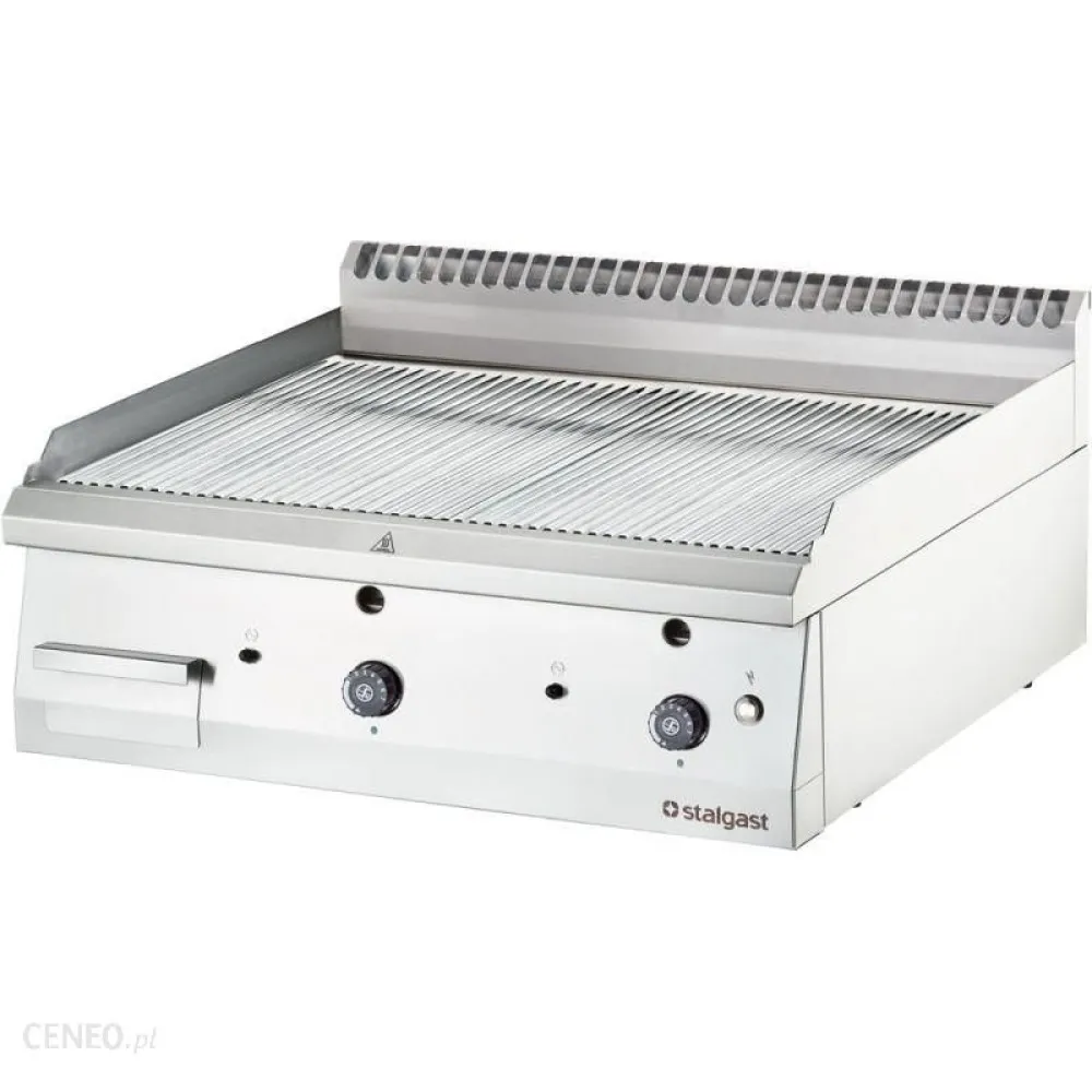 Compact Double Gas Grill Countertop 13kW with Ribbed Finish
