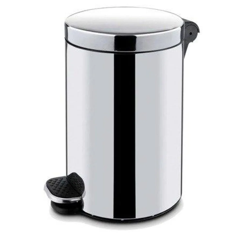 Contemporary 20L Glossy Pedal Waste Bin