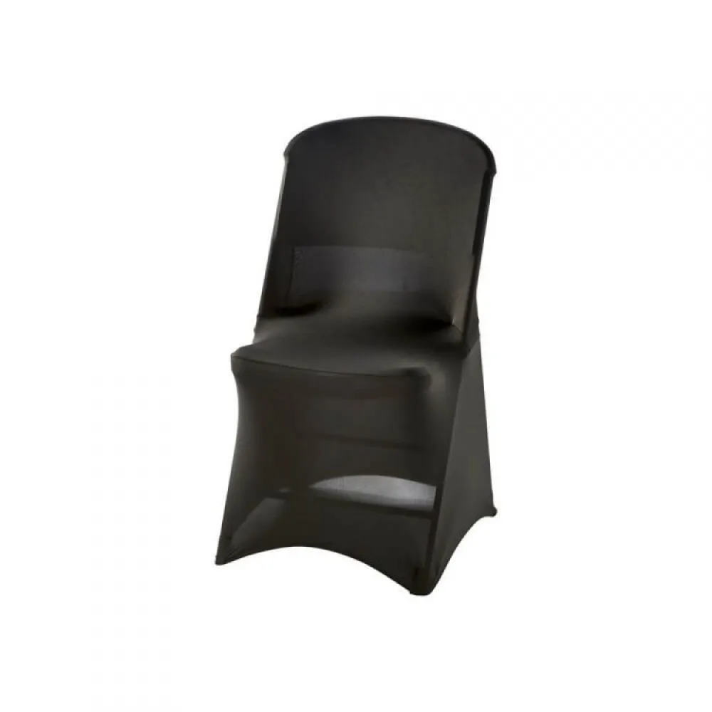 Housse de chaise élégante noire Housse de chaise élégante noire