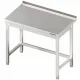 Stainless steel table with frame and side 1200