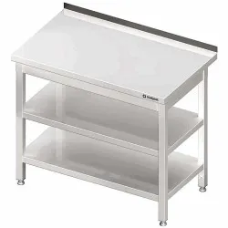 Metal table with two shelf  