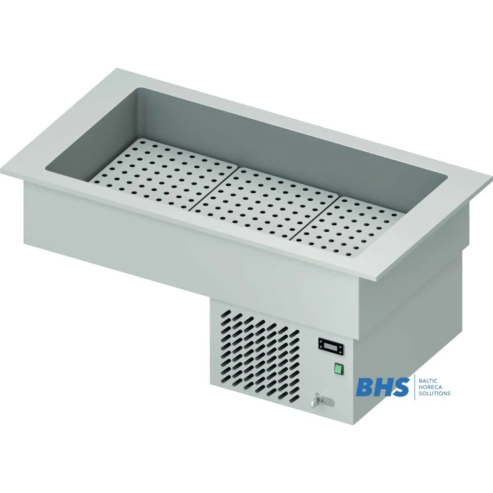 Marmite froide professionnelle 3 GN1/1 en inox