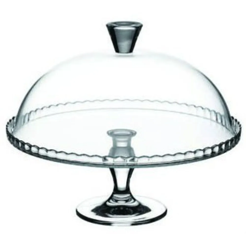 Chic Glass Dessert Display with Lid Chic Glass Dessert Display with Lid