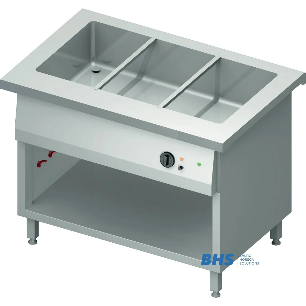 Versatile 3 GN1/1 Cold Chafing Dish with Shelf