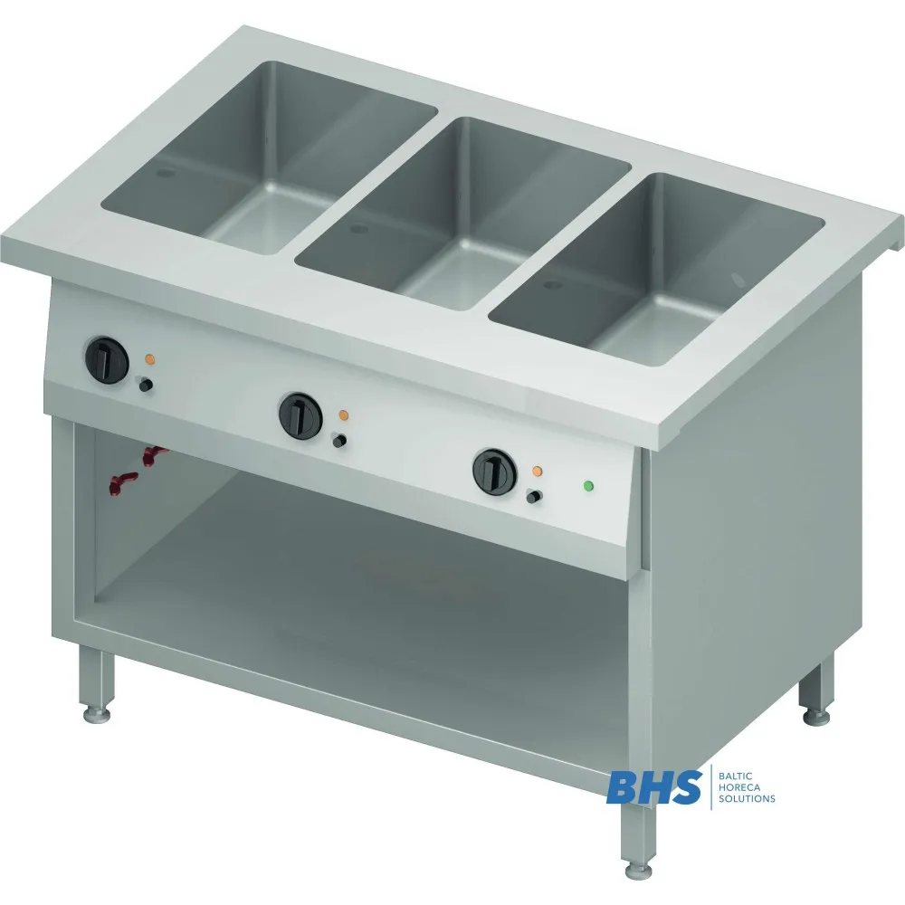 Versatile Cold Chafing Dish with Separator and Shelf
