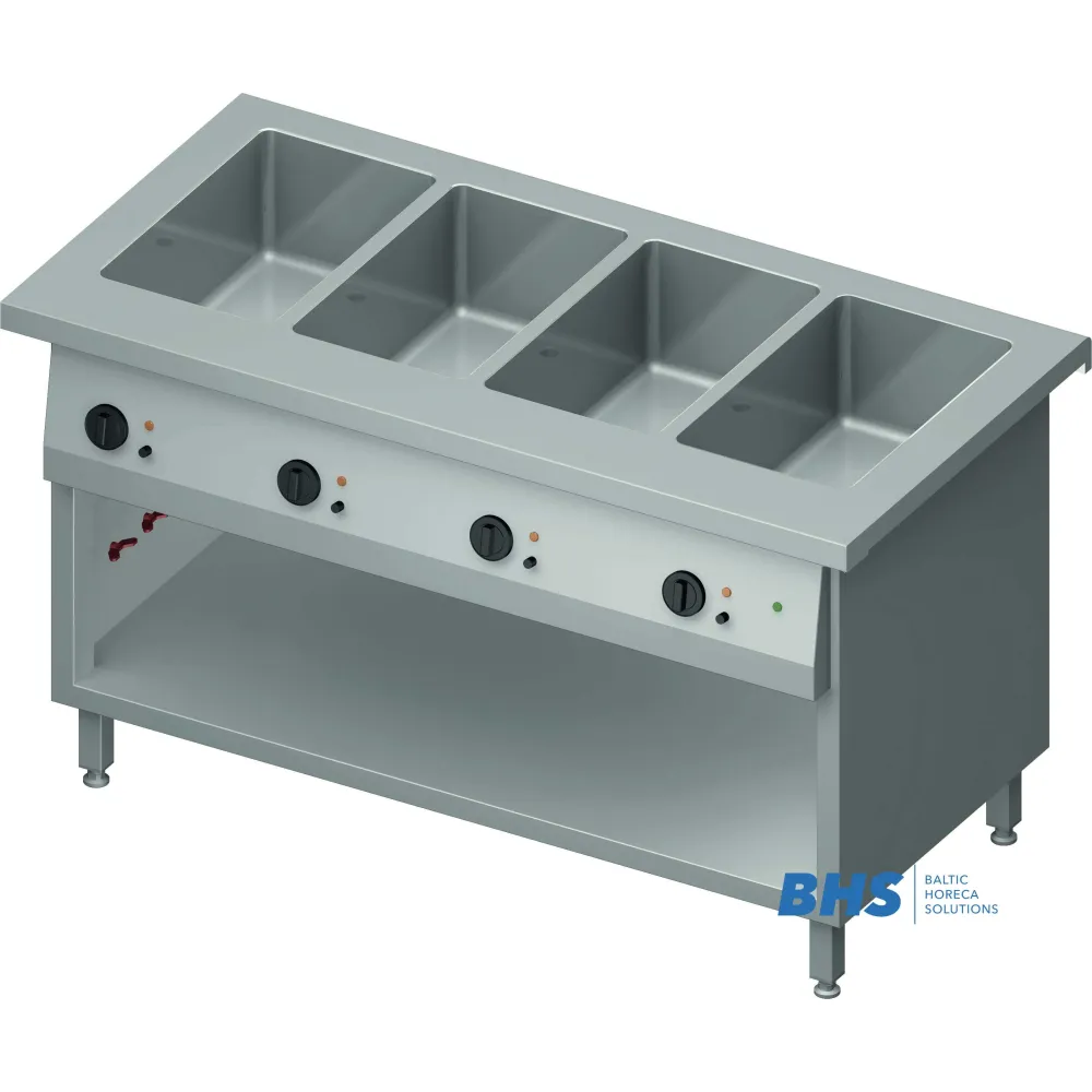 Elegant Cold Chafing Dish with Divider and Storage Shelf