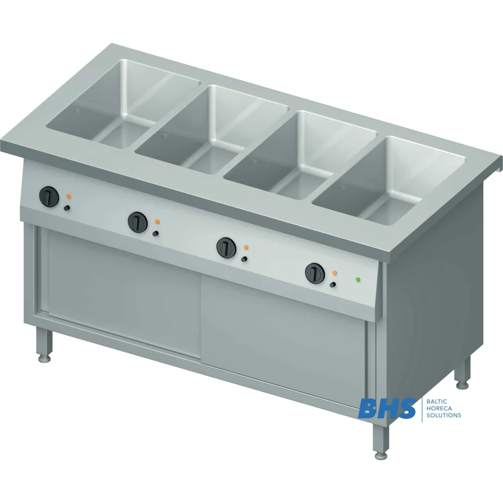 Versatile Cold Chafing Dish with Compartment and Cabinet