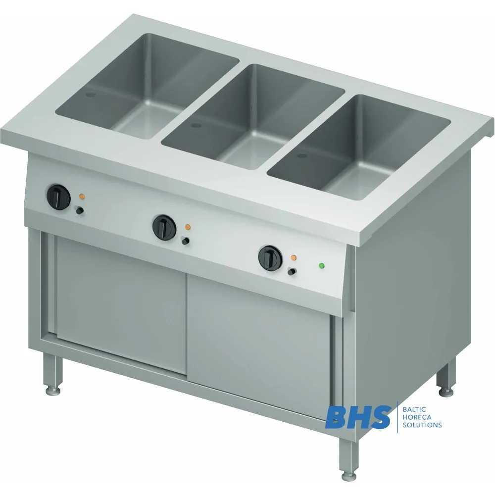 Versatile 3 GN1/1 Heated Chafing Dish with Separator