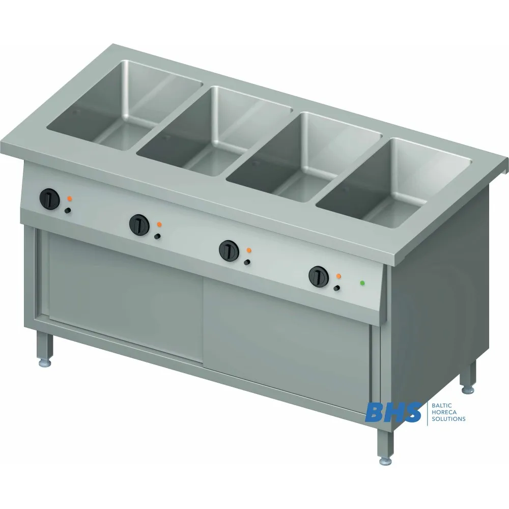 Versatile Cold Chafing Dish 4 GN1/1 with Heated Storage