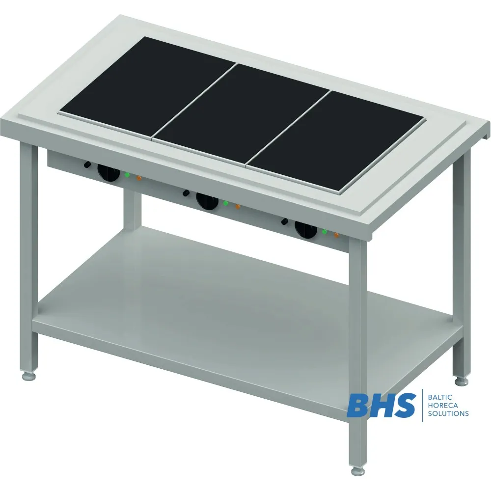 Ceramic Hot Plate Station 3xGN1/1 for Modern Canteens
