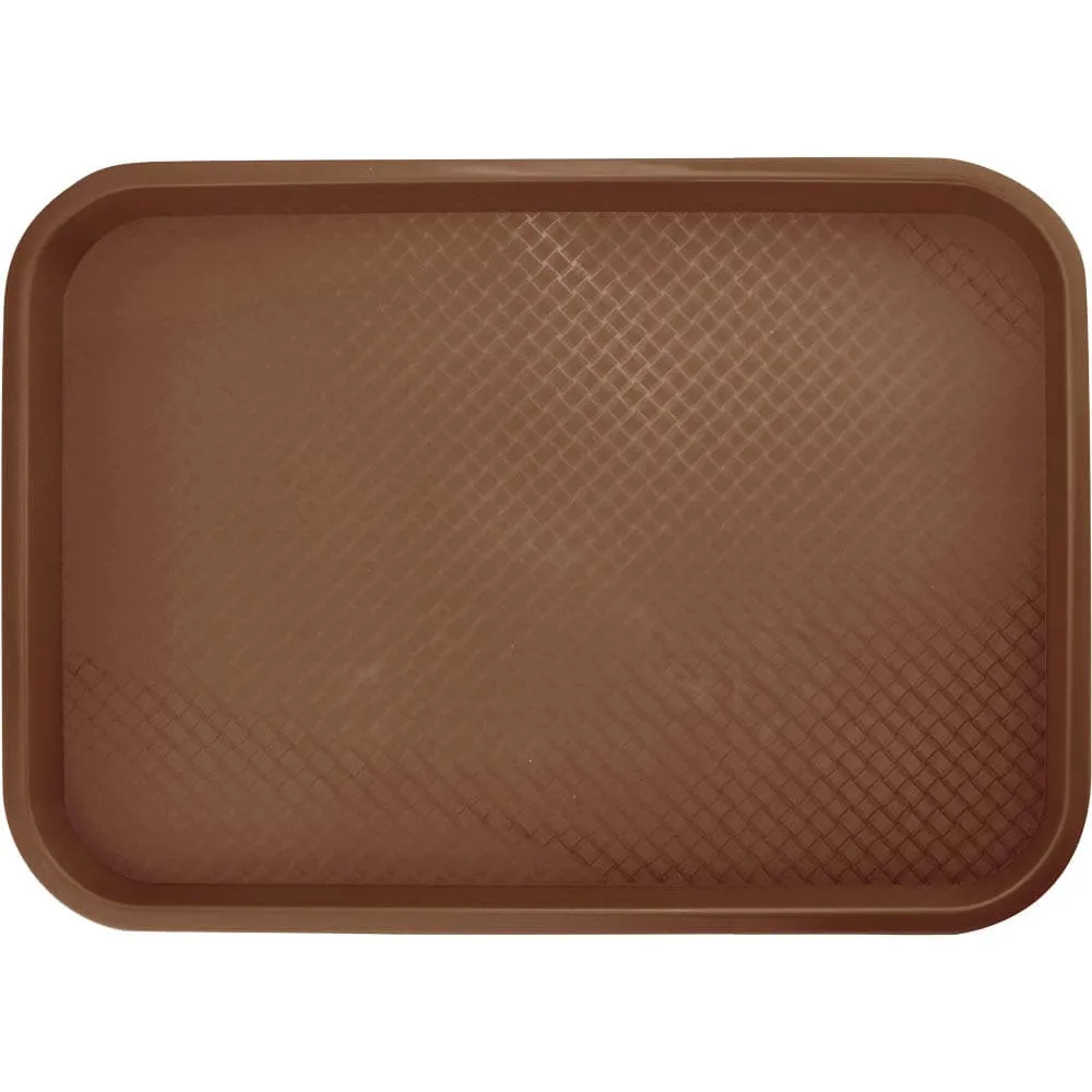 Chic Dark Brown Tray - 45x35 cm for Easy Serving