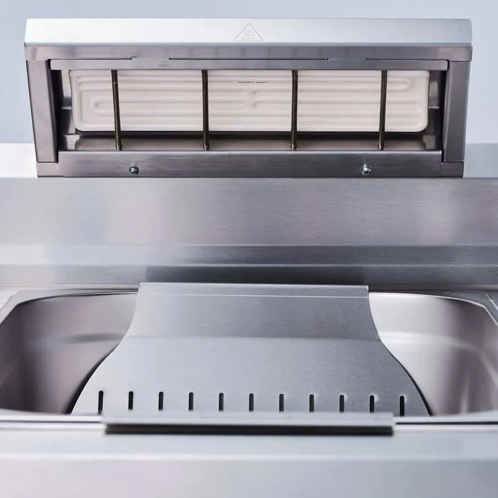 Infrared Fryer Warmer - 1 kW Stainless Steel