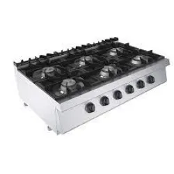 Gāzes plīts ar 6 degļiem 32,5 kW