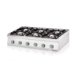 Gāzes plīts ar 6 degļiem 32,5 kW