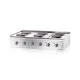 High-Performance Electric Cooktop with Six Stainless Heating Plates