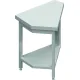 Compact Corner Steel Table