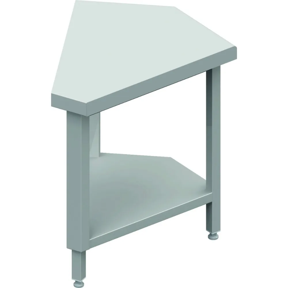 Sleek Steel Corner Work Table