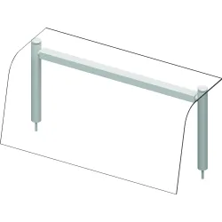 Apsauginis stiklas 790 mm