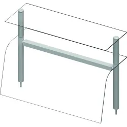 Dvigubas apsauginis stiklas (lenktas stiklas) 790 mm