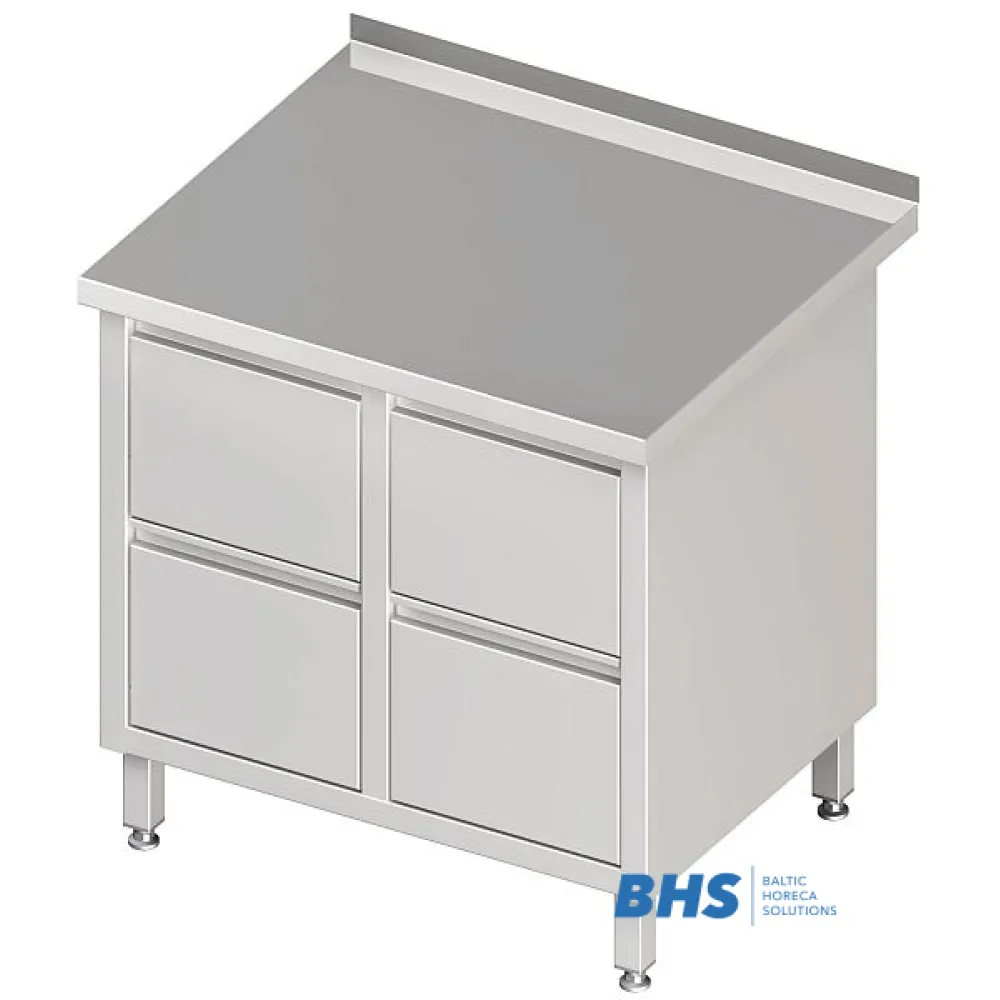 Contemporary Office Table with Four Convenient Drawers