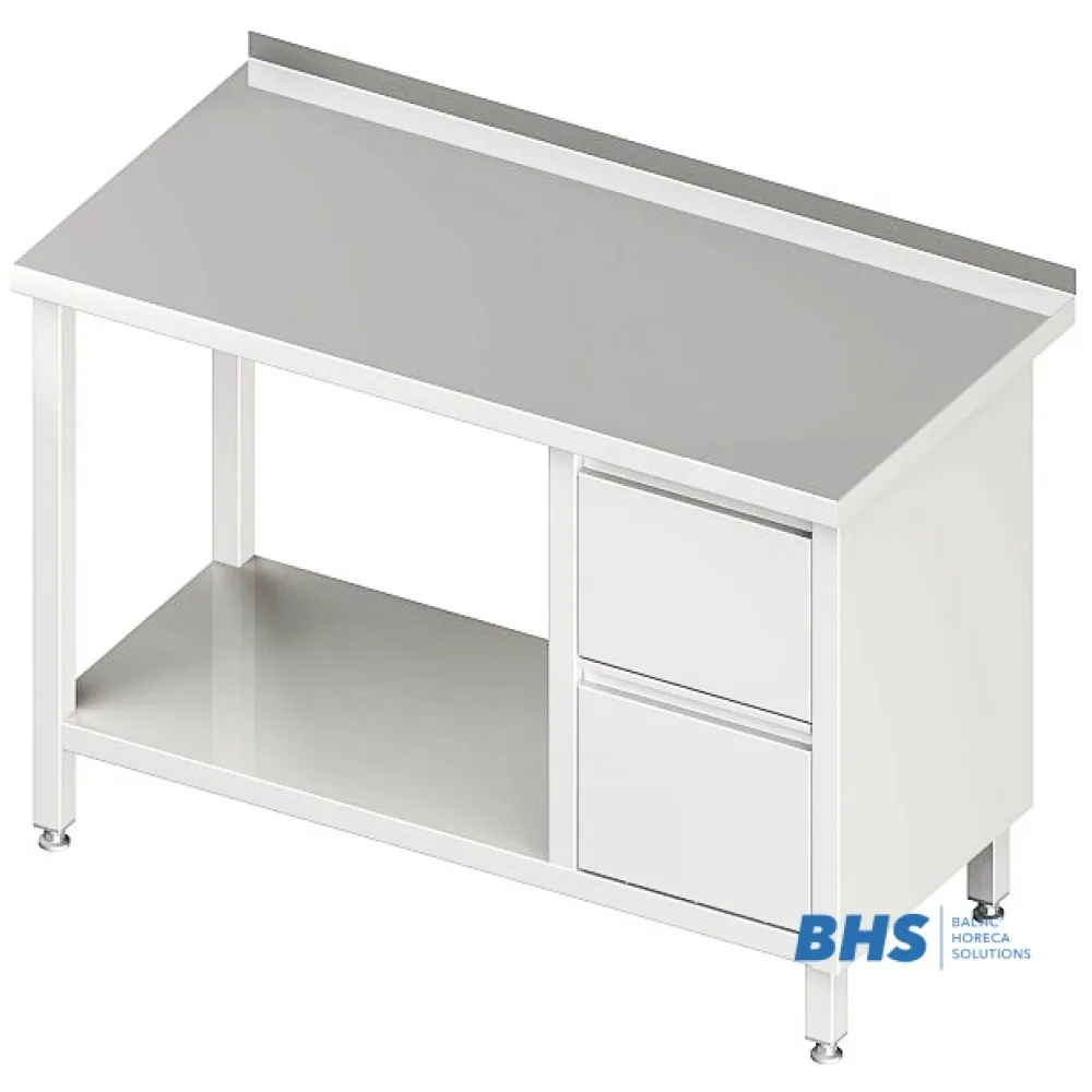 Bureau pratique avec tiroirs et étagère 1600