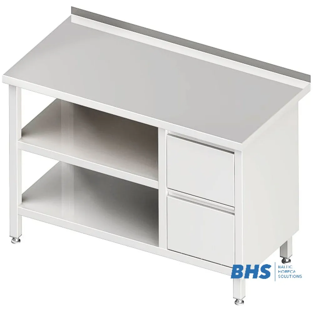 Table de Travail Multifonctionnelle avec Tiroirs et Étagères