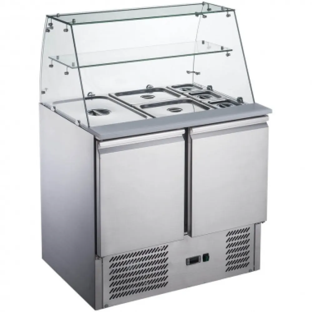 ChillMaster Salad Bar with Stainless Steel Finish