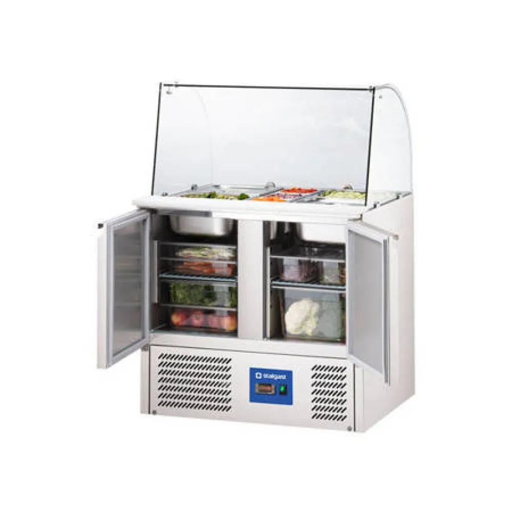 ChillMaster Salad Bar with Stainless Steel Finish