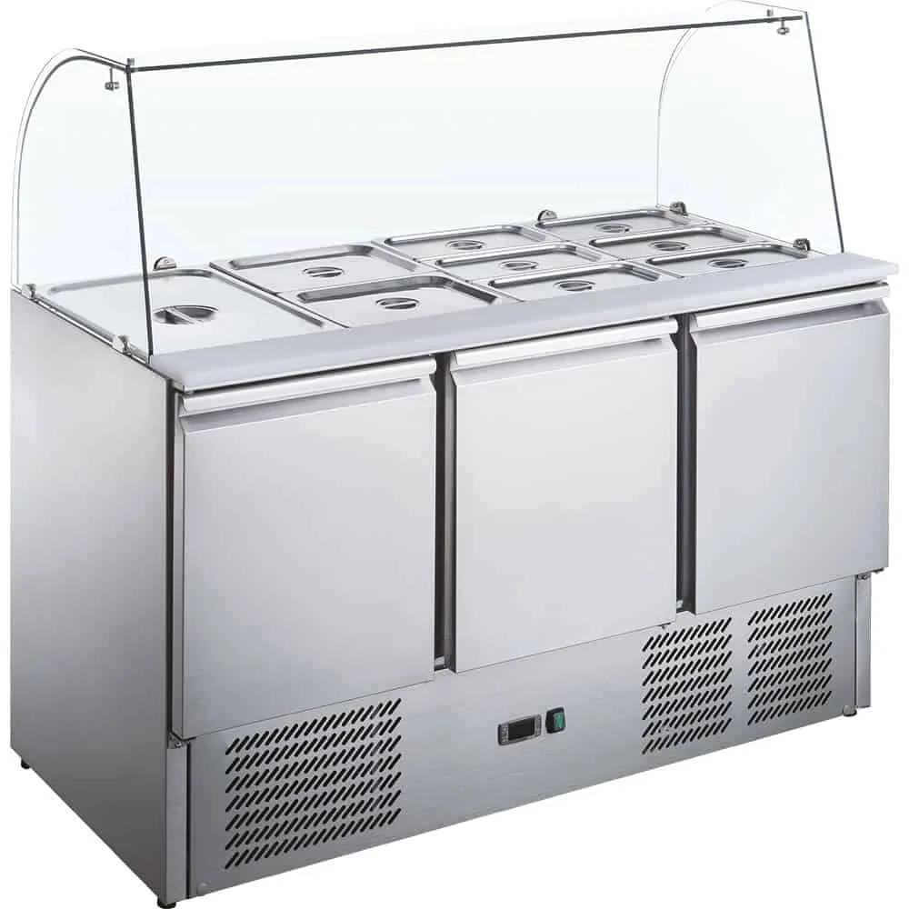 Chilled Salad Display Counter 16 x GN1/4