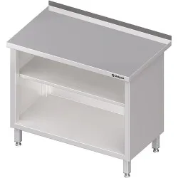 Metal table with two shelf  