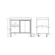 Elegant H-810mm Sliding Door Cabinet