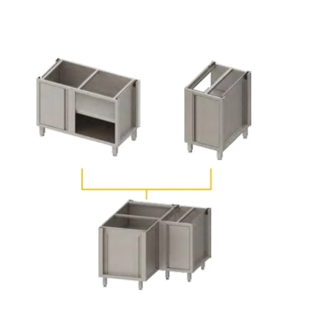 Elegant Corner Storage Unit with Doors