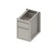 Compact Drawer Cupboard - H-660 mm in Sturdy Steel
