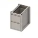 Modern Steel Drawer Cupboard - Height 660 mm