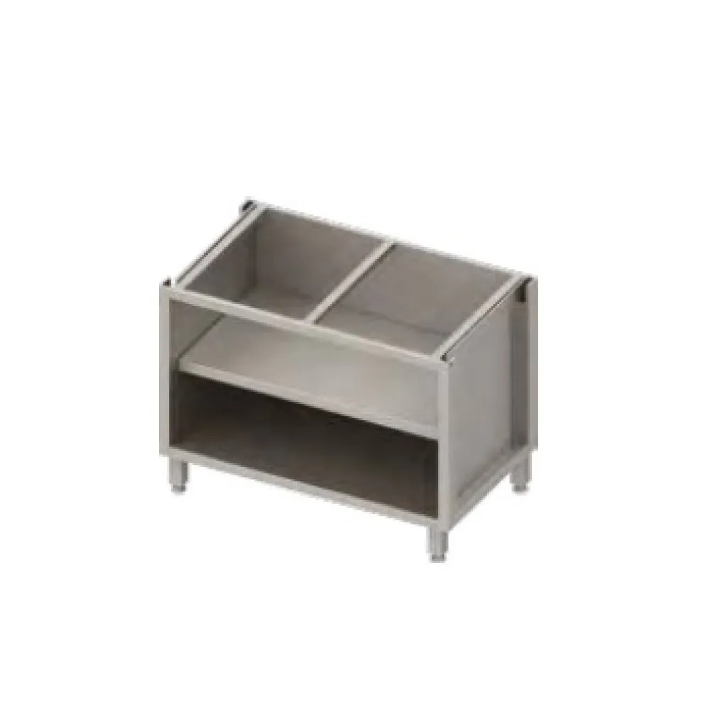 Functional Two-Shelf Open Cabinet