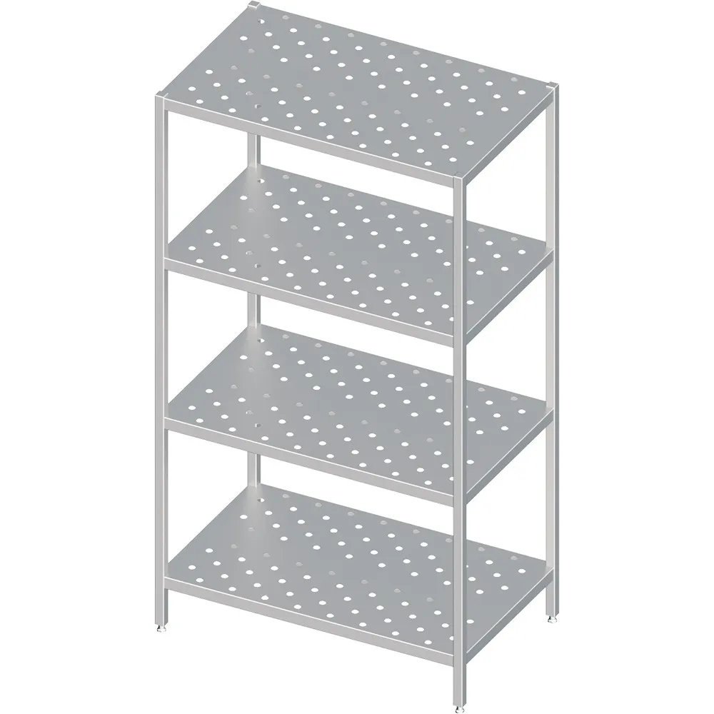 Effortless Assembly Perforated Shelf - 1800mm Tall, 500mm Deep Effortless Assembly Perforated Shelf - 1800mm Tall, 500mm Deep