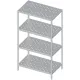 Effortless Assembly Perforated Shelf - 1800mm Tall, 500mm Deep Effortless Assembly Perforated Shelf - 1800mm Tall, 500mm Deep