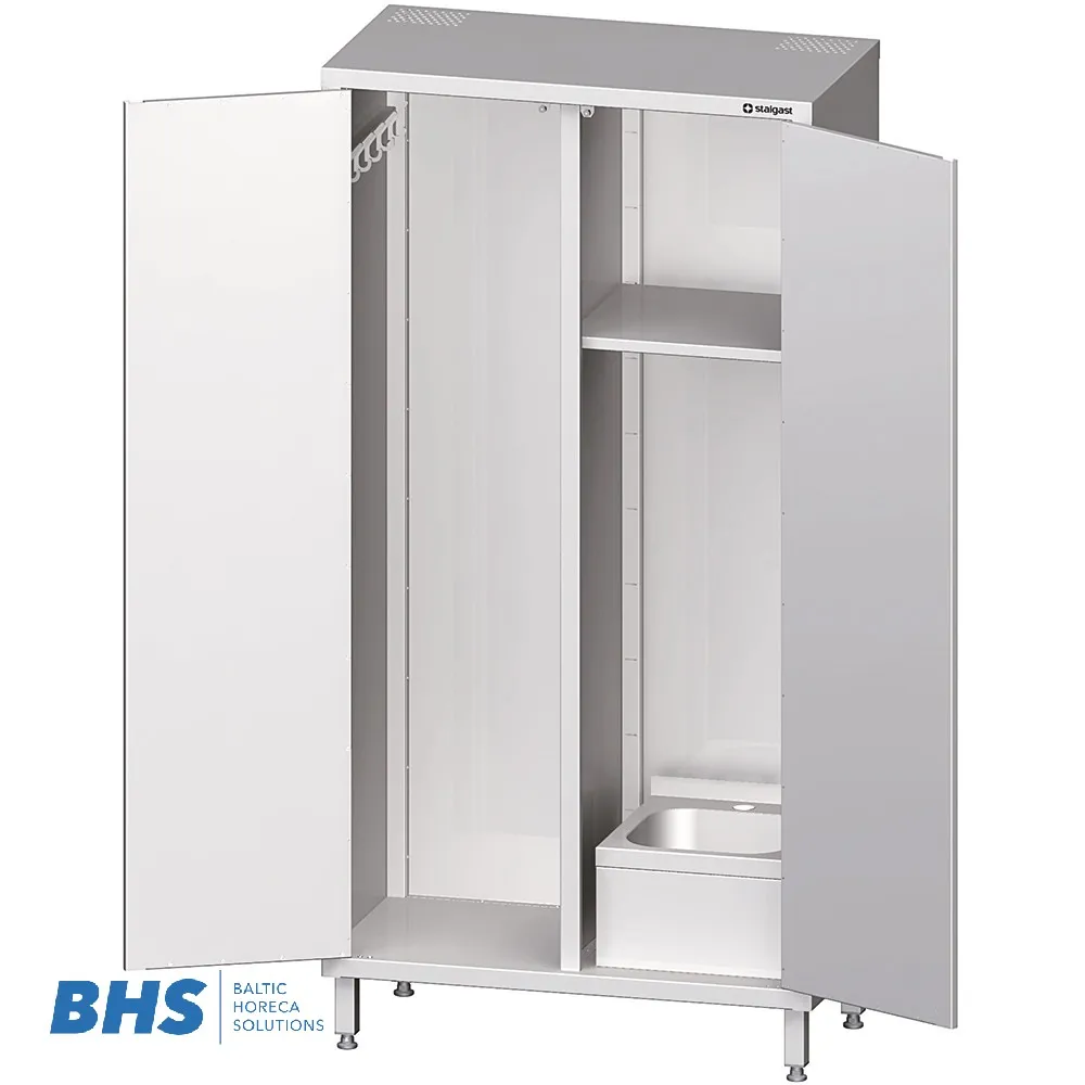 Contemporary Dual-Door Cabinet with Sink for Efficient Storage