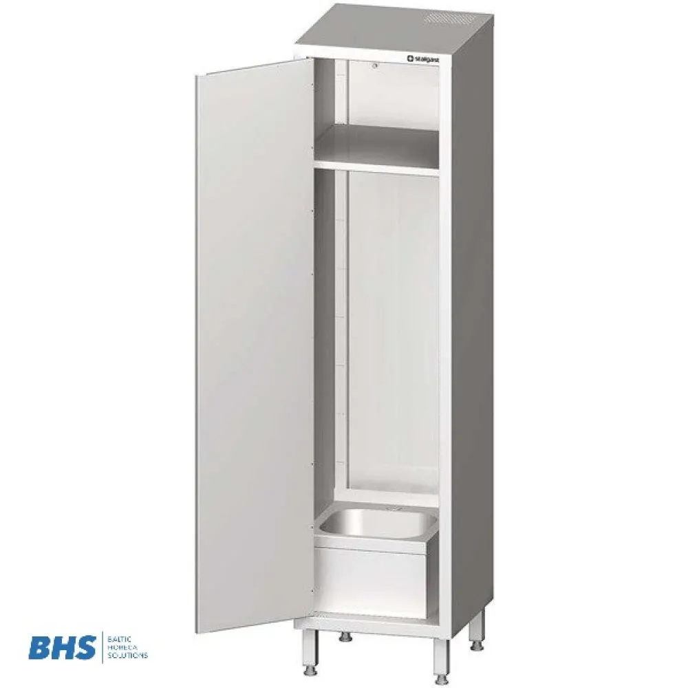 Elegant Steel Storage Cabinet with Integrated Sink 500