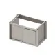 Compact Sink Cabinet with Smooth Sliding Doors