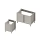 Compact Under-Sink Cabinet with Wing Doors - H-810 mm