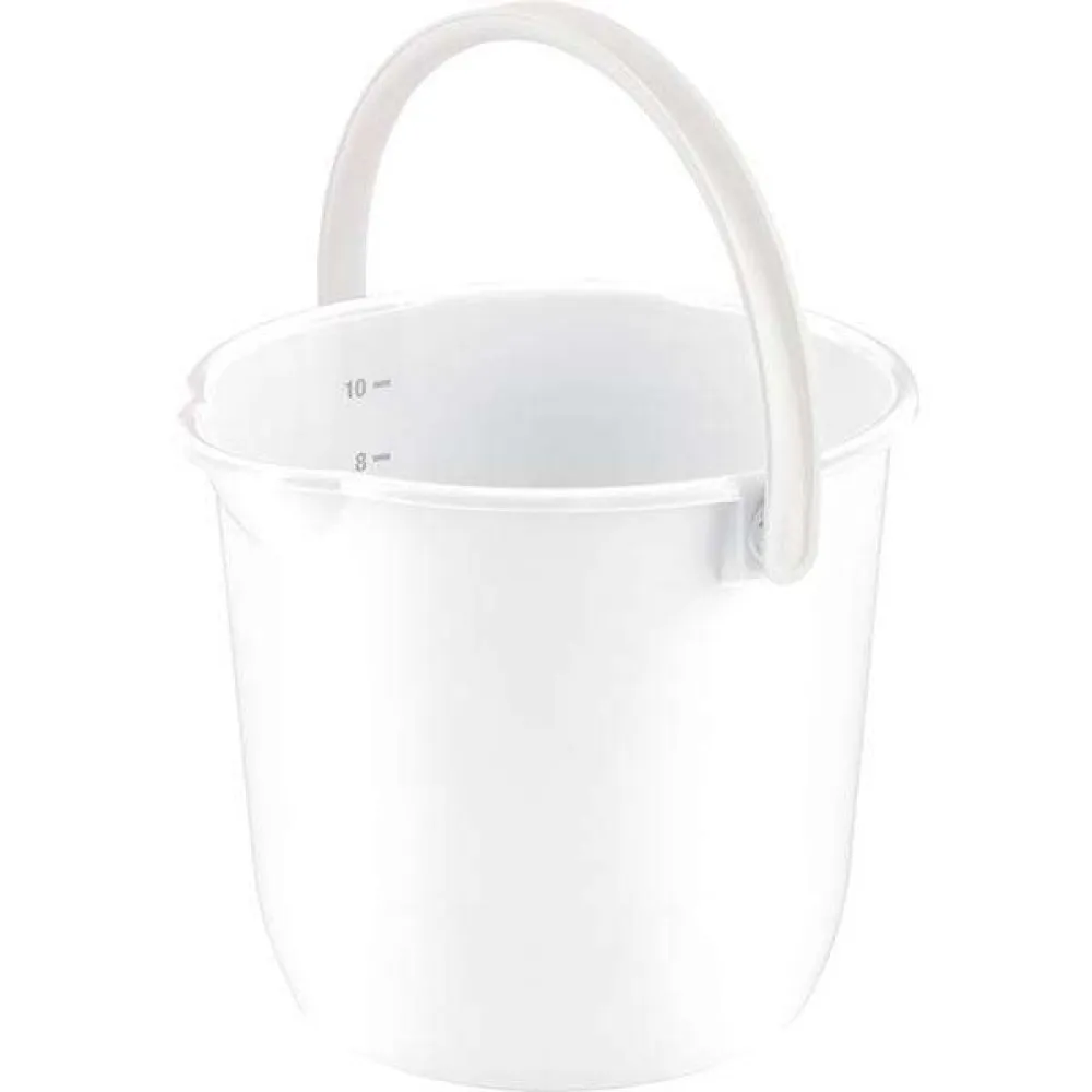 Heavy-Duty 12L White Bucket